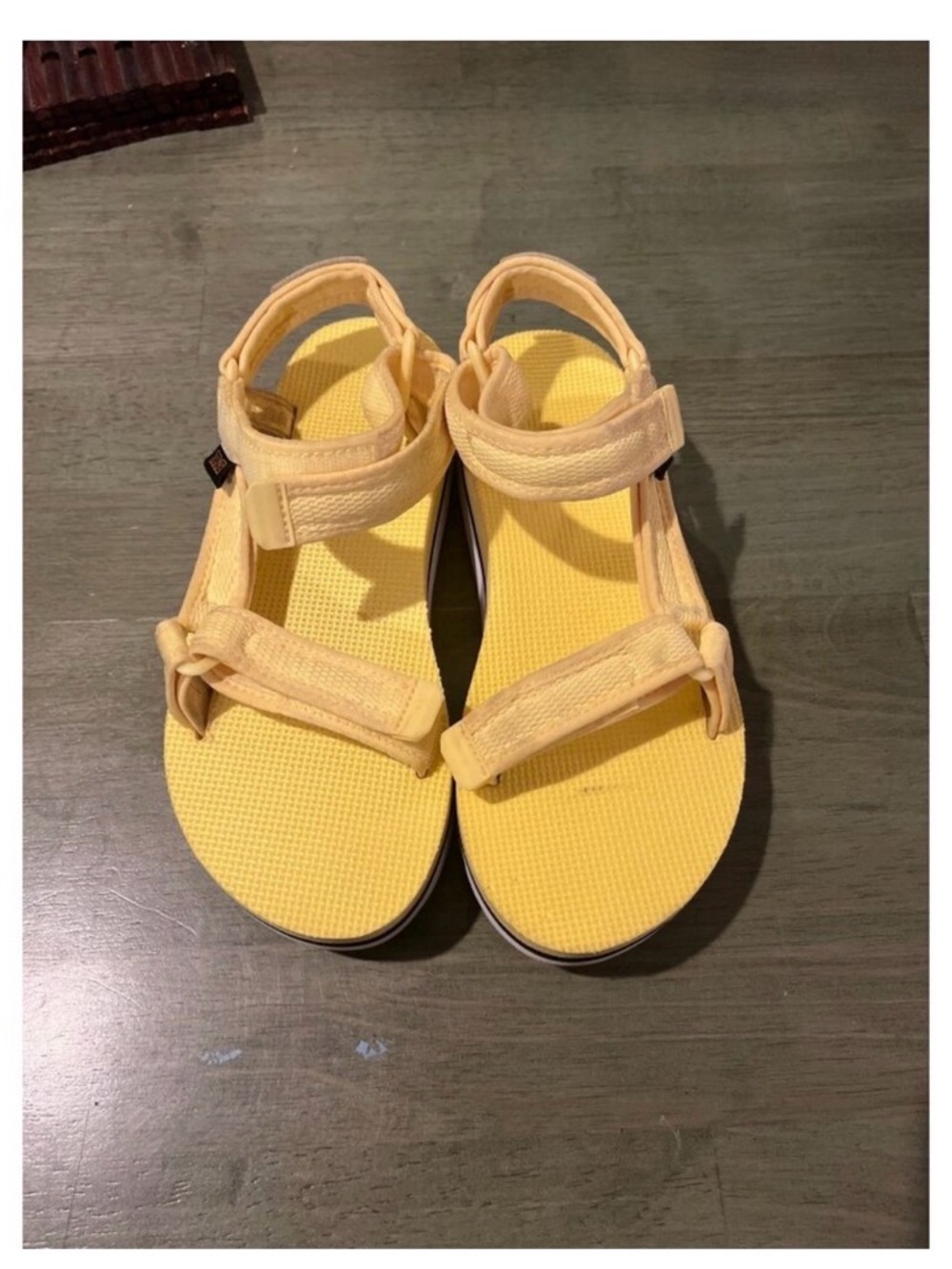 Teva Yellow Strappy Sandals